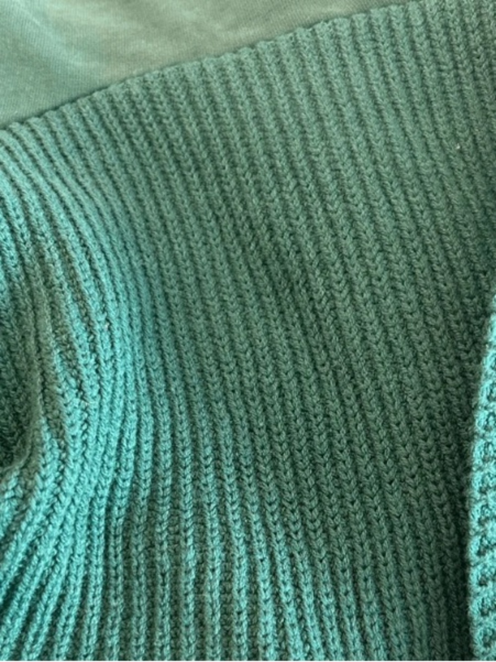 Dolan Anthropologie Teal Cowl Neck Balloon Sleeve Sweater - Picture 6 of 7